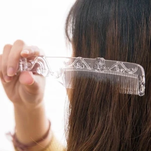 New retro carved anti-static dense tooth comb hair comb plastic comb