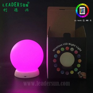 New style home decor induction chargeable LED ball table lamp for home garden &amp; restaurants