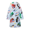 New Style Modern Design Microfiber 100% Polyester Flannel Fleece Cute Bathrobe For Kids Girl