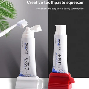 New Toothpaste Dispenser Tube Squeezer Tooth Paste Squeezer Facial Cleanser Press Rolling Holder Bathroom Accessories for Kids