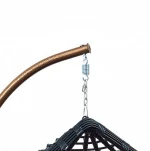 New woven patio swing single seat cheap egg swing chair single thick rattan swing chair