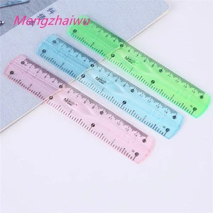 new Zealand buy online stationery suppliers Transparent plastic ruler 15 cm soft PVC ruler 2020 cute silicone ruler