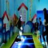 Newest kids amusement park playground trampoline interactive projection game