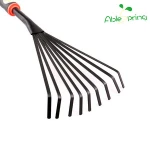 Nine teeth small flat soil hoe grass deciduous cleaning rake