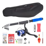 NK28031 Portable 2.1m High Quality Wholesale Fly Fishing Rod Reel Line Flies Fly Fishing Rod And Reel Combo Set Kit