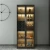 Import Nordic restaurant modern light luxury dining side cabinet display cabinet glass  luxury led wine cabinet from China