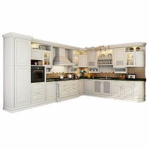 North American standard new mode classic style solid wood kitchen cabinet