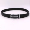 Not Easy To Knit Material Genuine Leather Belt Men Click Buckle Belt