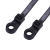 Import nylon66 self locing cable tie with a hole black screw Mount cable ties/ from China