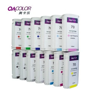 OACOLOR Remanufactured For HP70 Ink Cartridge  For HP Designjet Z2100A Series Printer