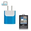 OEM 2 Port USB Wall Charger (2.1 Amp) - Multi colors with zinc alloy case