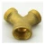 Import OEM 3/4&quot; Male and Female GH Thread Garden 3 Way Brass Water Pipe Tap Y Shaped Hose Connector from China