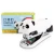 Import office cartoon panda portable mini metal stapler set from China