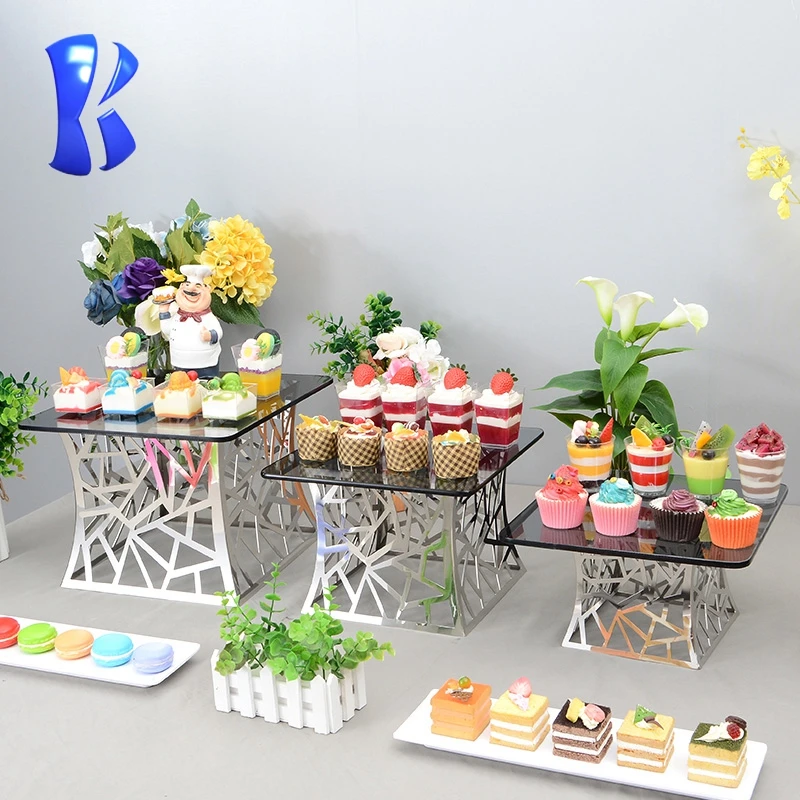 Okey Restaurant kitchen equipment afternoon tea buffet stands chafing dish buffet decoration  catering food display risers