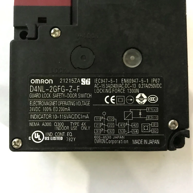 Omron D4NL-2GFG-Z-F guard lock safety-door switch original small parts for cnc machinery