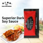 On Sale Wholesale Naturally Brewed OEM High Quality Seasoning Pearl River Bridge PRB 8ml Takeaway Superior Dark Soy Sauce
