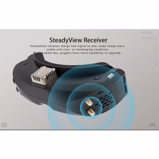 Opaque OLED Collision Prevention Drone Uav Accessories DVR Goggle with High Quality Sky04X PRO