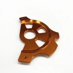 Orange alumina alloy baffle shell CNC milling machining precision aluminum parts CNC precision machining