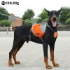 Orange color small medium large size dog training backpack saddle bag service dog supply