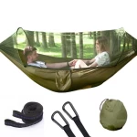 Outdoor Camping Hammock Swing Bed With Mosquito Net Lightweight Universal Anti-Rollover Hammock