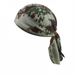 Outdoor Cycling Sports Headband Camouflage Pattern Printing Breathable Fast Dry Sun Block Pirate Hat For Adult