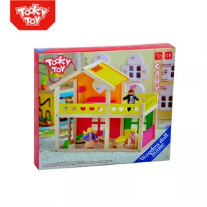 Own design capacity house wooden doll