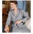 Import Pajama Set for Men Long sleeve nightwear  men pajamas Solid White Ivory Mens Long Sleeve Classic Woven Cotton  PJ Set from China
