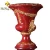 Import palace luxury jardiniere vase antique resin vase home decor detachable large resin vase from China