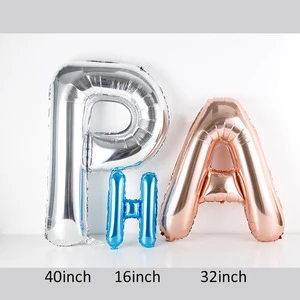 Party needs Middle size 32inch number mylar balloon for birthday new year decoration
