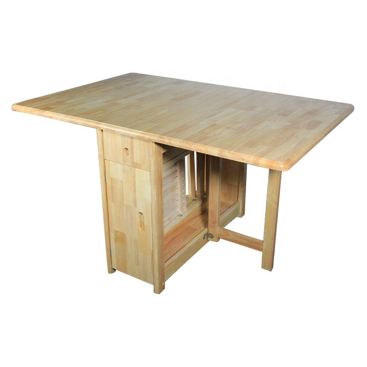 Buy Patio Folding Design Multifunction Wooden Dining Table With Chair ...