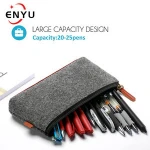 Pen Case Felt Students Stationery Pouch Zipper Bag for Pens, Pencils, Highlighters, Gel Pen, Markers, Eraser and Other School