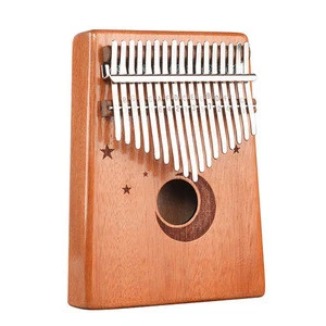 Percussion Music Instrument 17 Key Solid Wood Thumb Piano Kalimba