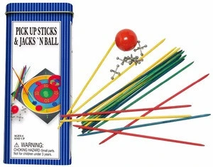 Pick Up Sticks And Jackersn ball 3 In 1 Game In Tin Box