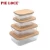 Import PIE LOCK glass food storage containers bamboo lids from China