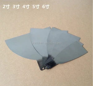 Plastic handle stainless steel blade sizes putty knife in different types