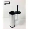 Plastic handle stainless steel toilet brush holder for bathroom