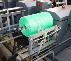 plastic PP packing baler twine making machine matched with spool winding machine