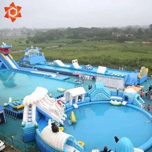 Playground beach mobile pirate aquapark backyard amusement kids indoor mini inflatable floating water park