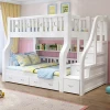 Popular solid wood kids furniture bedroom children bunk beds