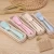 Import Portable 3pcs Natural wheat Straw cutlery set spoon chopstick fork set Students Travel camping tableware flatware sets from China