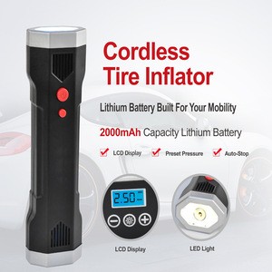 portable air compressor/ 12V cordless tire inflator
