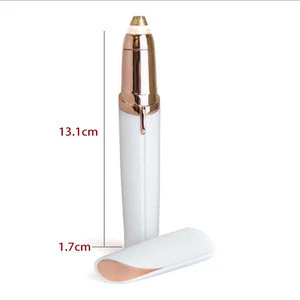 portable electric hair remover women painless eyebrow trimmer