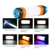 Portable Outdoor IP68 led flashing tube Rechargeable Camping light with Usb