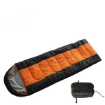 Portable Sleeping Bag 4 Seasons Warm & Cool Weather Cotton Hollow Filled for Camping