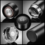 Portable stainless steel thermos cup 304 smart thermometer water cup temperature display business straight cup