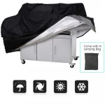 premium gas eletric grill cover heavy duty patio bbq grill cover designer barbecue outdoor waterproof bbq gas grill cover black