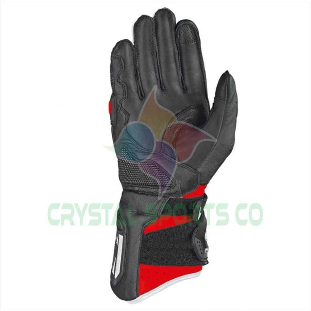Premium quality cowhide Leather Men and women Full Finger Racing Motorbike Long Motorcycle Gloves