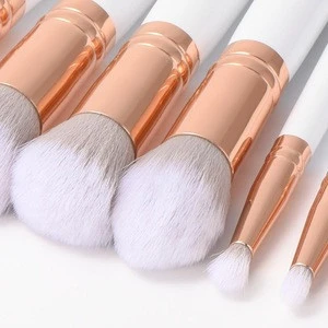 Pro 10Pcs Face Powder Eyeshadow Lip Brush Makeup Cosmetic Brushes Set Tool