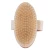 Import Professional Oval Shape Wooden Handle Exfoliating Dry Skin Body Scrub Bath Brush With Natural Bristles from China