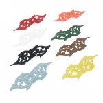 Professional supplier various of colors embroidery designs flower neck lace appliques and guipure and crochet motif